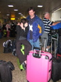 Checking in at Glasgow Airport